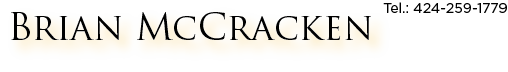 Brian McCracken: versatile voice-over actor. 424-259-1779